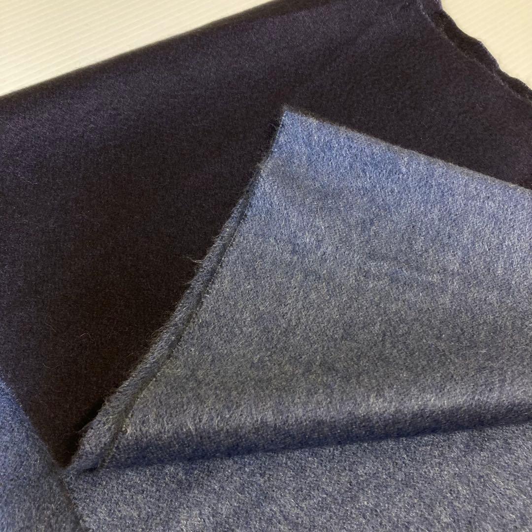 PIACENZA イタリア製　カシミア＆シルクマフラー　ブルー系