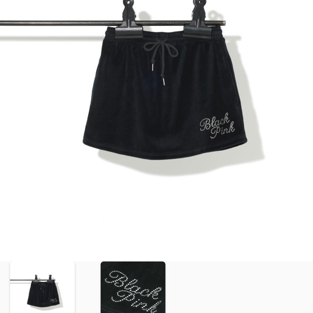 BLACKPINK 会場限定 ベロア ジップアップ ロングパンツ スカート