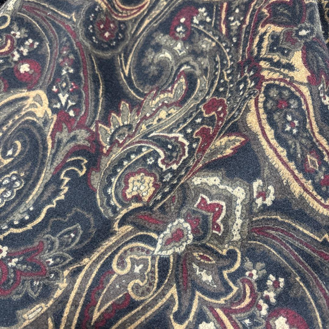 【新品】希少　美しい柄✨✨カシミヤ100%の艶やかなロングコート　ミンクの襟