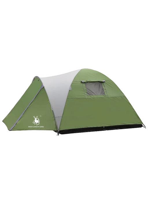 テント アウトドア 3-4人用 コンパクト 前室あり 二重層 防風 防水