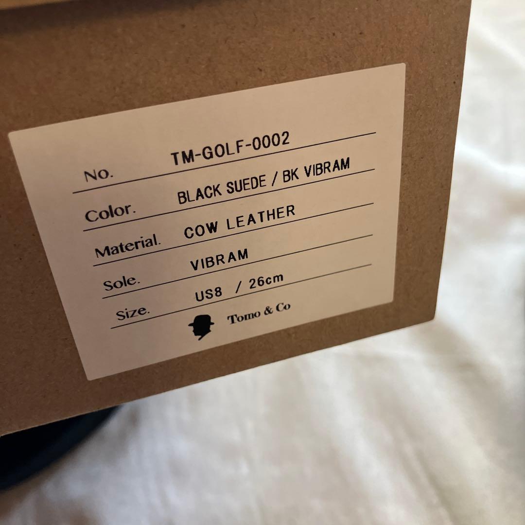 tomo&co. golf ゴルフシューズ スニーカー 黒 26cm