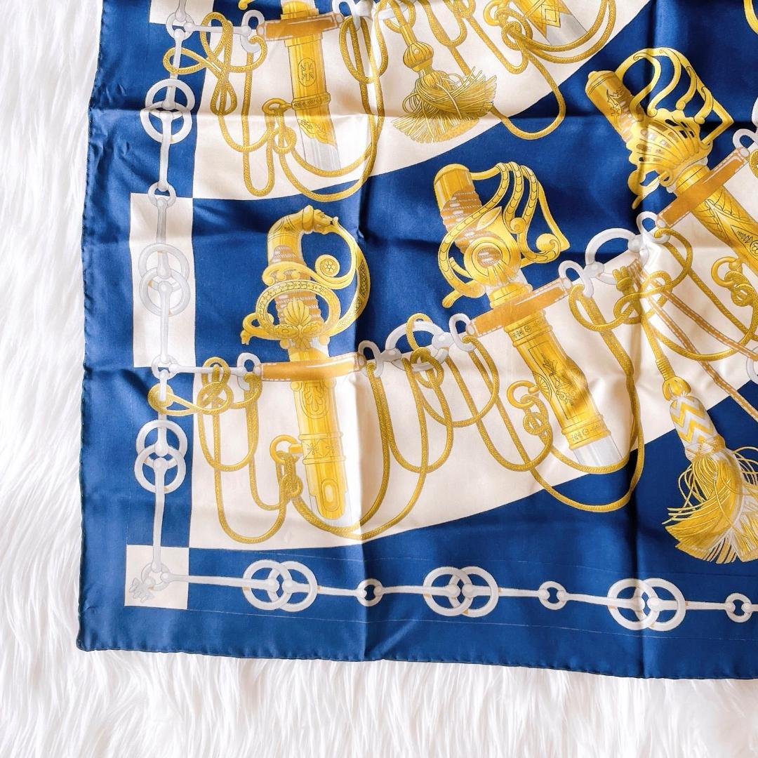 エルメス カレ90　CLIQUETIS クリケティス スカーフ シルク100%