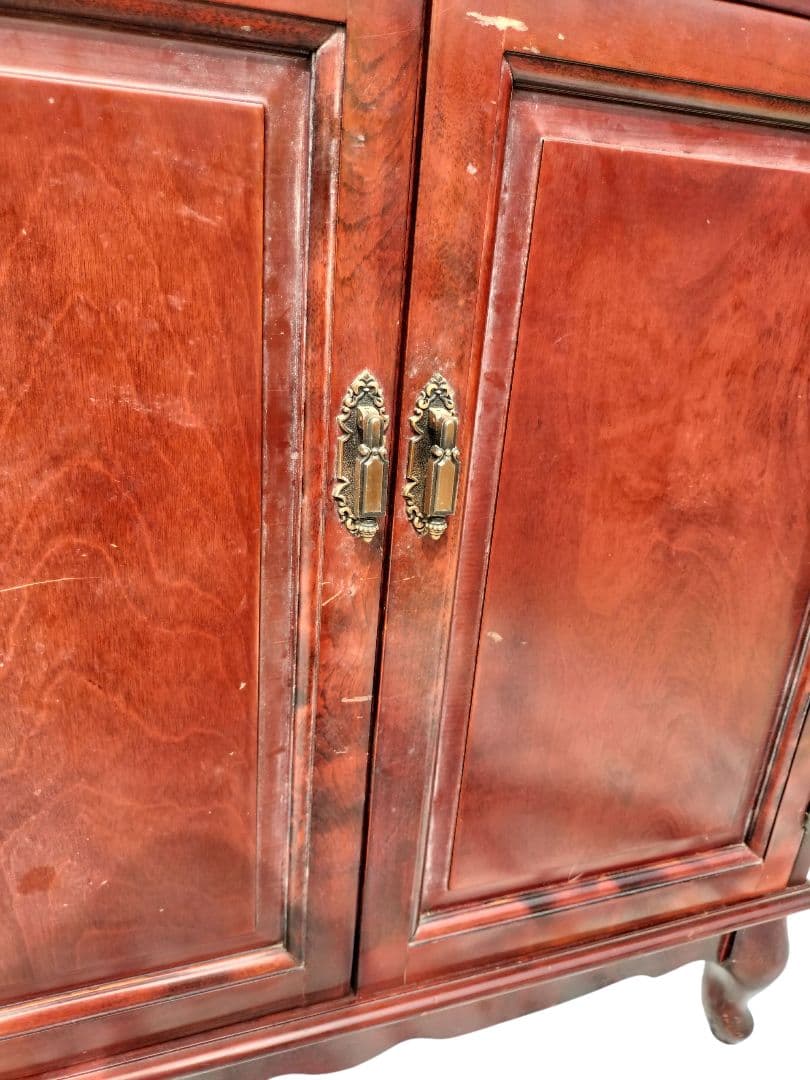 【希少】　アンティーク　昭和レトロ　コーナー棚　コーナーラック　コーナーチェスト