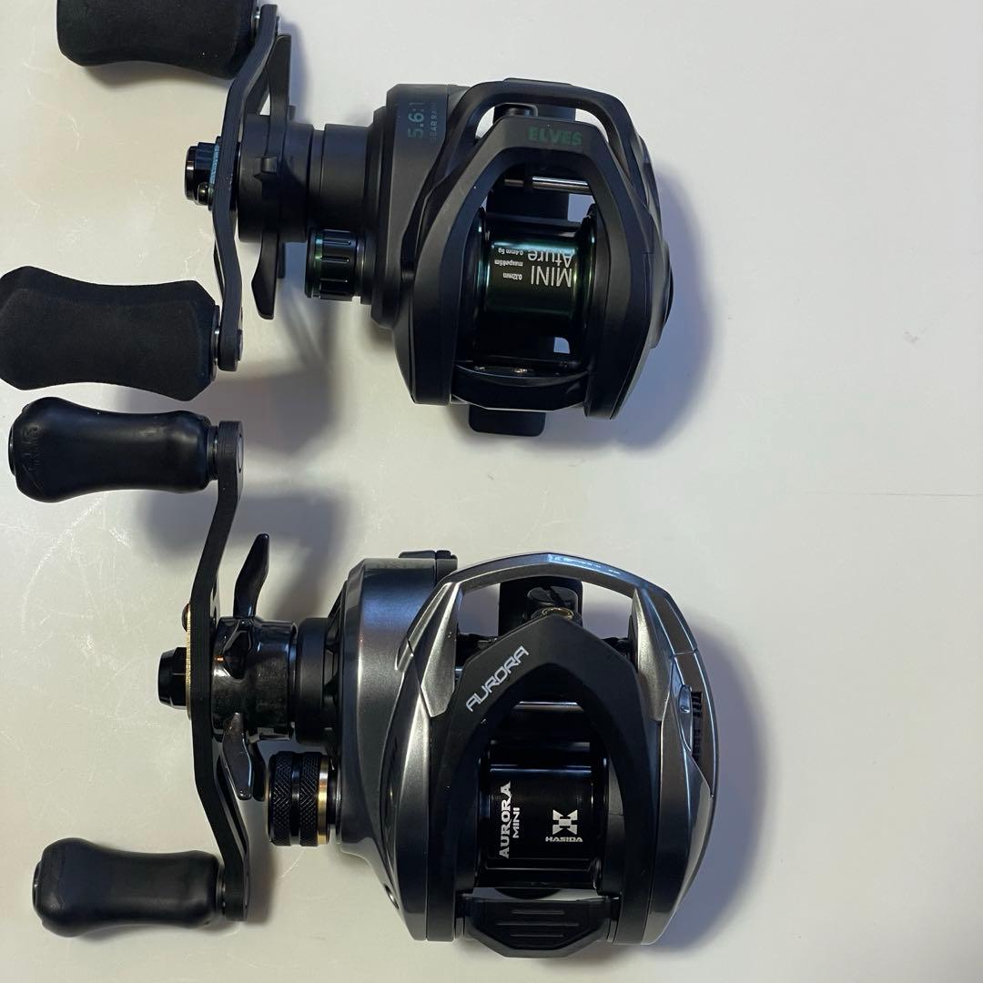 超小型　ベイトリール　フォレスト　エルブス　左ハンドル　替スプール付