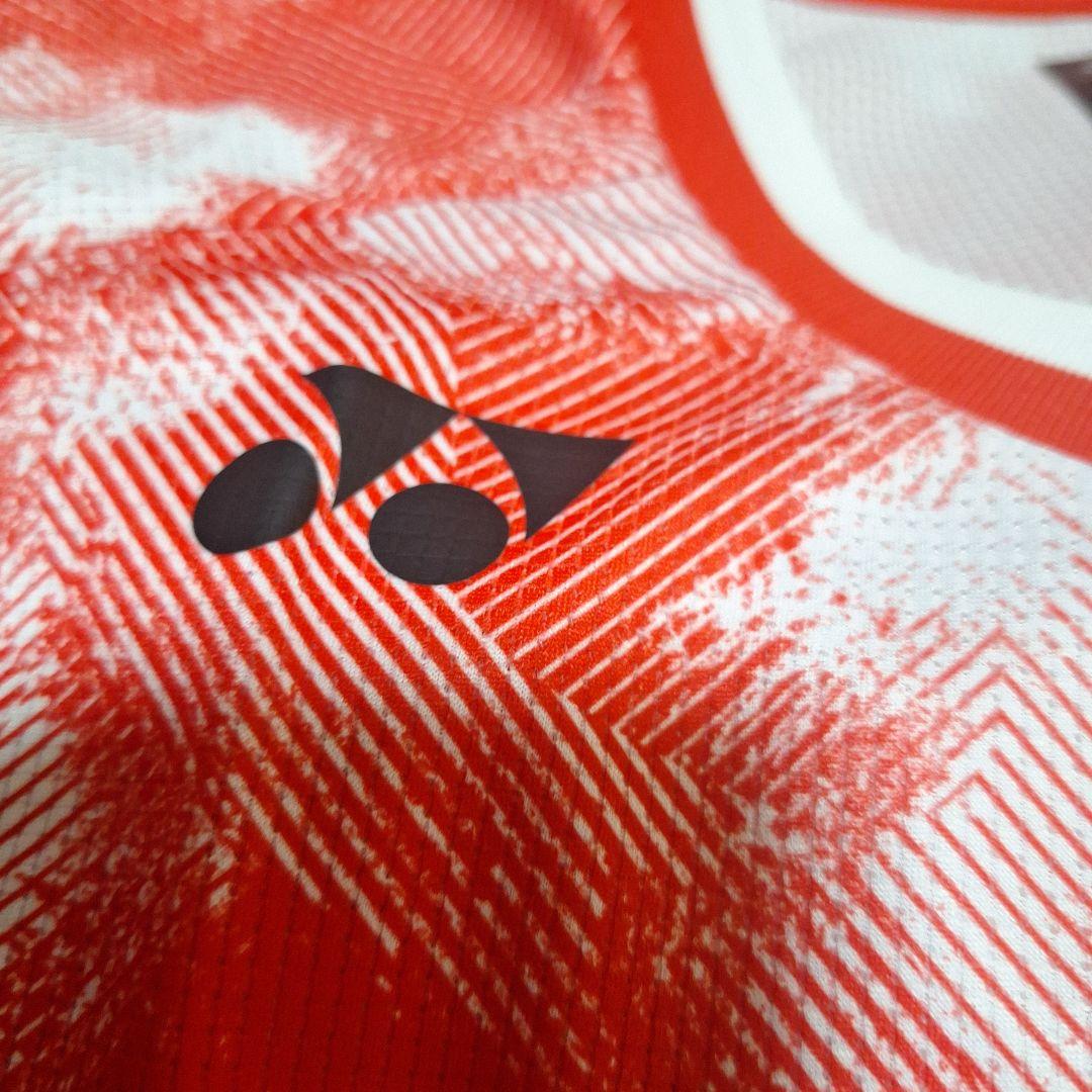 新品未使用YONEX ビアクセルセンモデル ゲームシャツ レッド - メルカリ