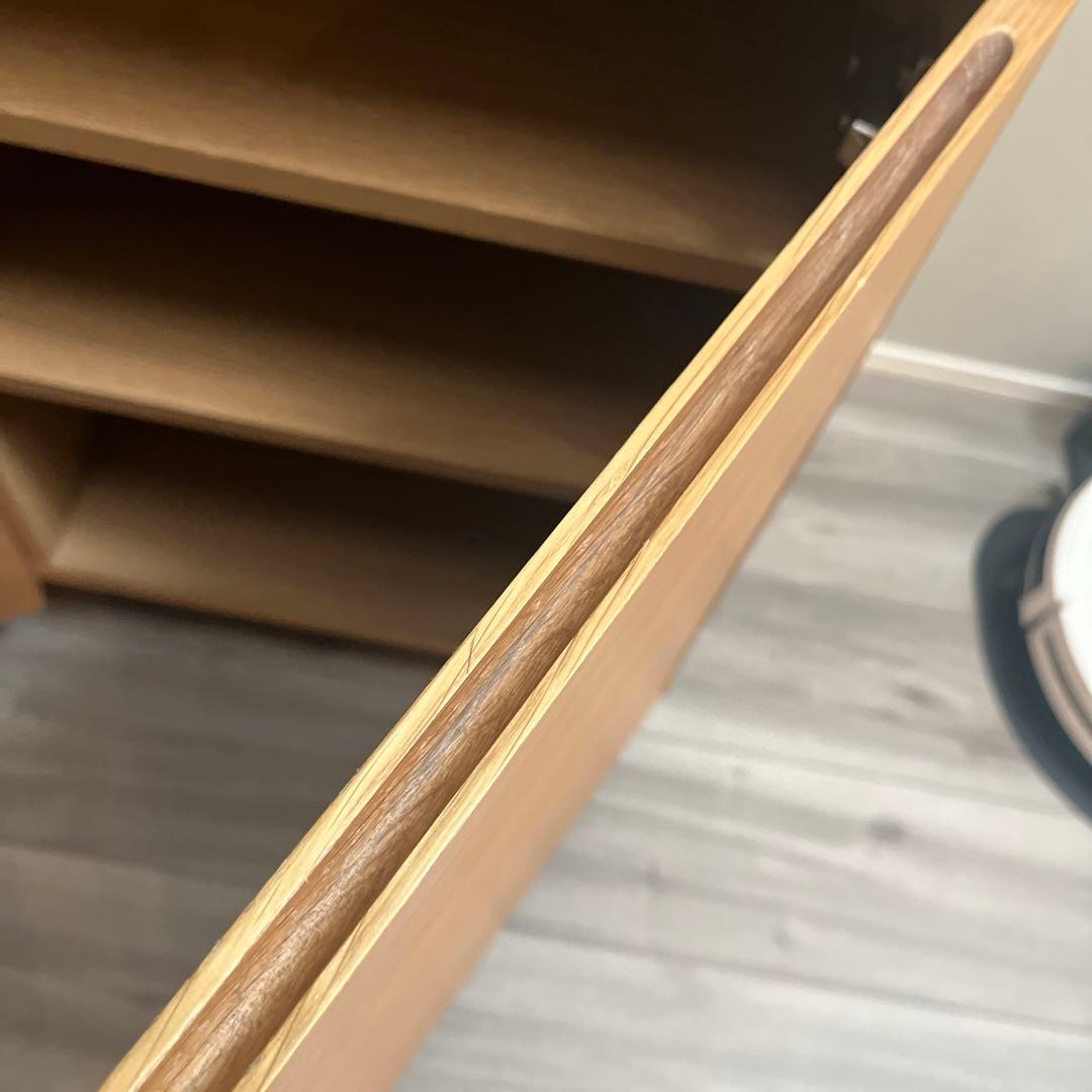 無印良品　オーク材　キャビネット