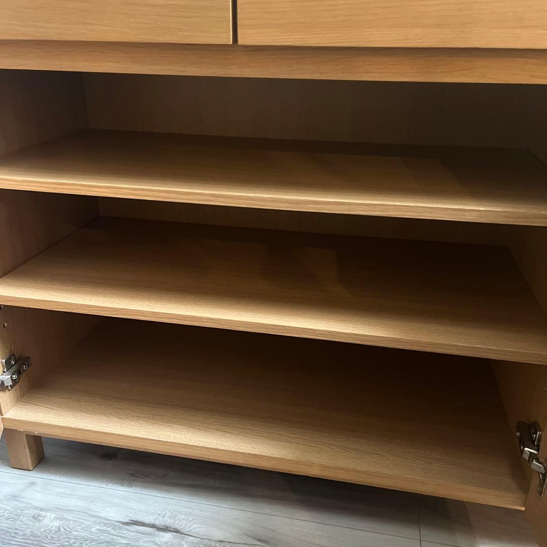 無印良品　オーク材　キャビネット
