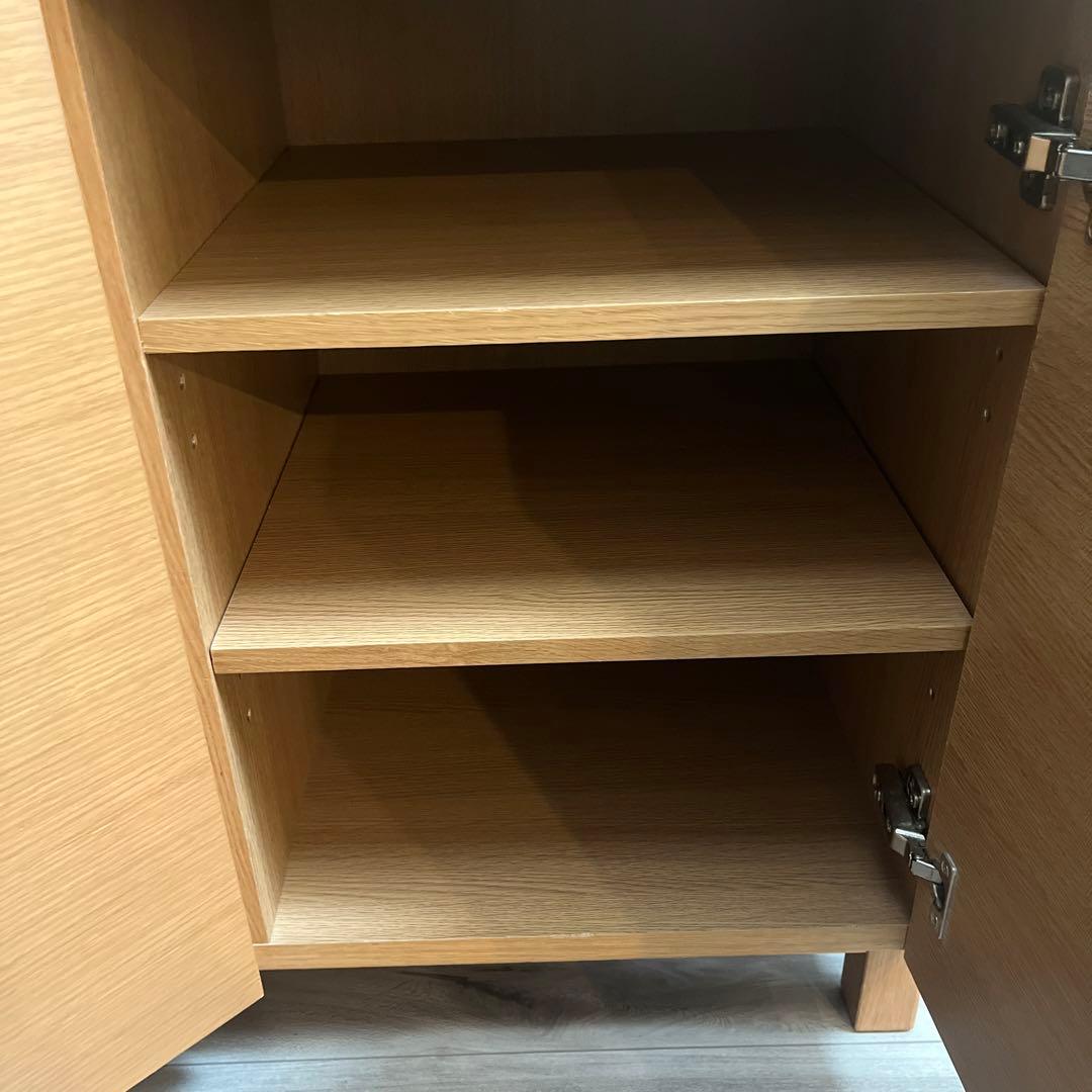 無印良品　オーク材　キャビネット