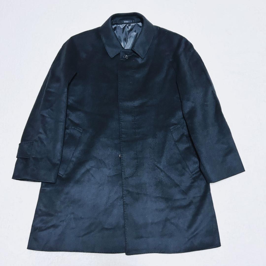 美品 ピュア カシミヤ 100% チェスターコート 撥水 Lサイズ 比翼