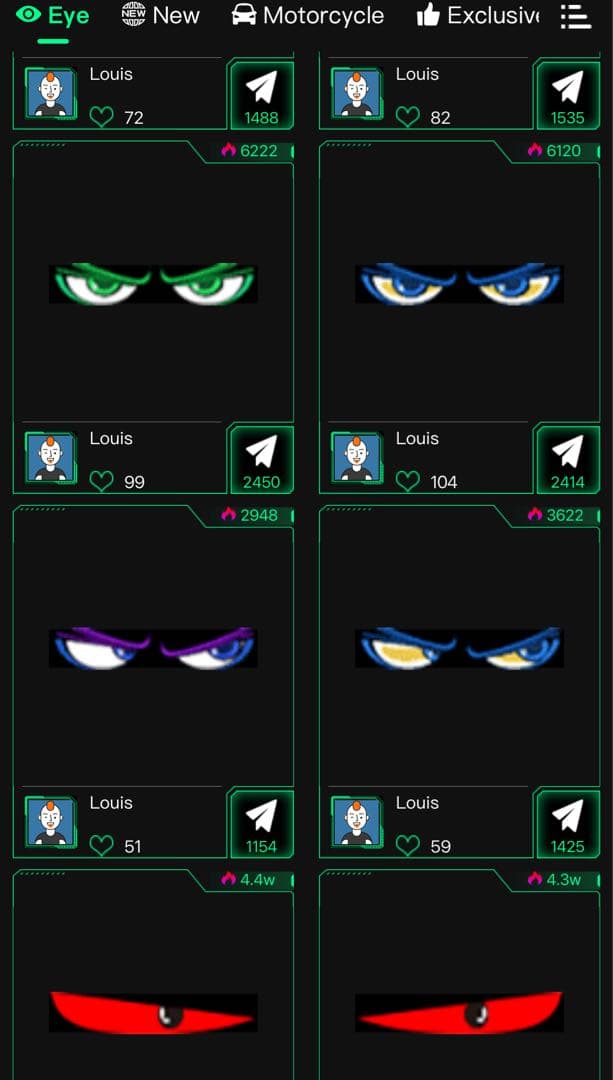 【残り1点！】LEDデビルアイ 大型 2個セット