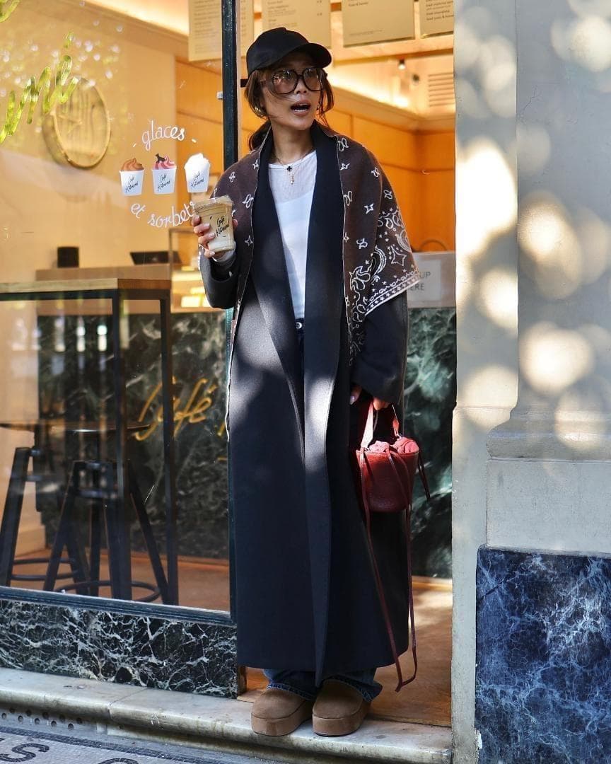 即日発送 Gypsohila Paisley Knit Stole ブラウン - メルカリ