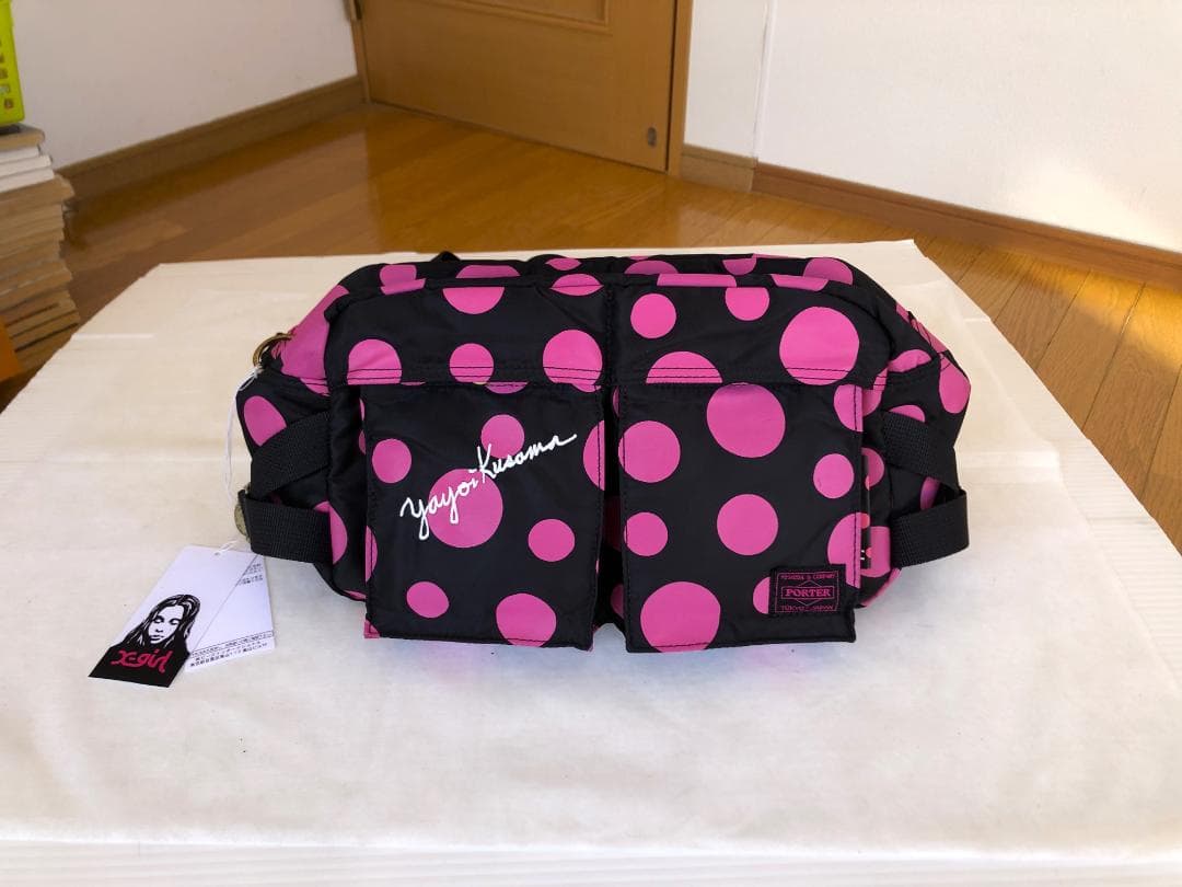 激美品　ポーター　草間彌生　ウエスト　ポーチ　ボディー　バッグ　タンカー　旅行