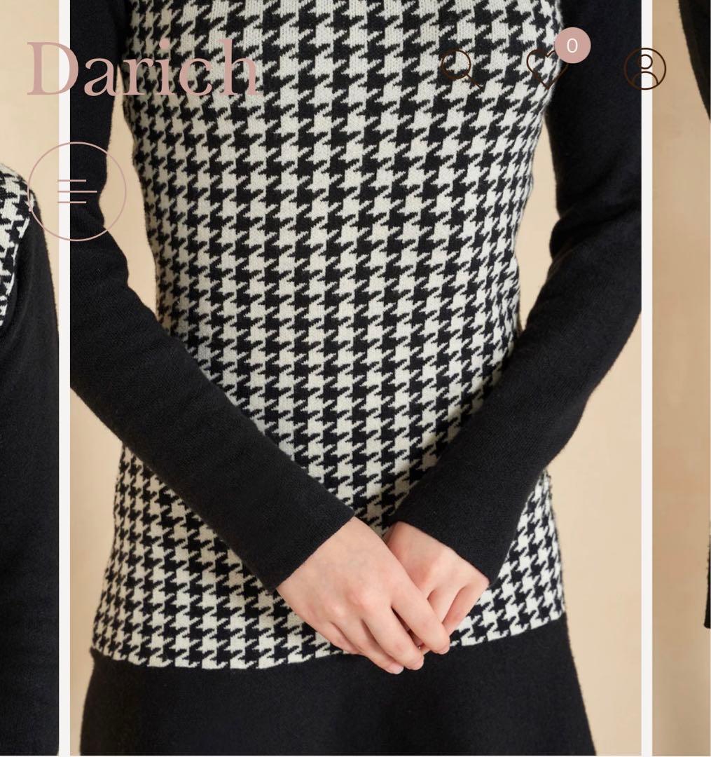 ポイントフリルチェックミニワンピース　Darich