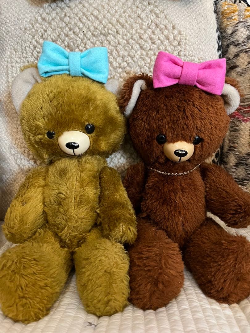 DDRベア ピンクリボンの子 ベルリンベア アンティーク テディベア レトロ