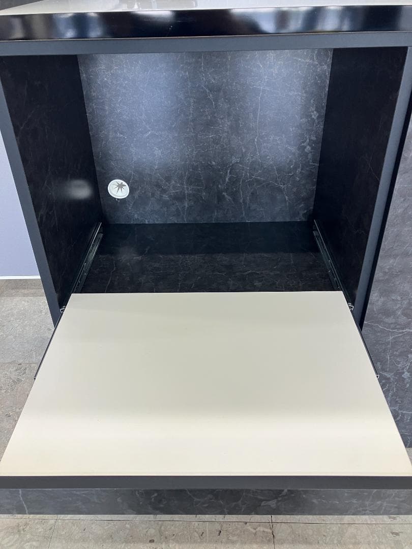 食器棚 ブラック