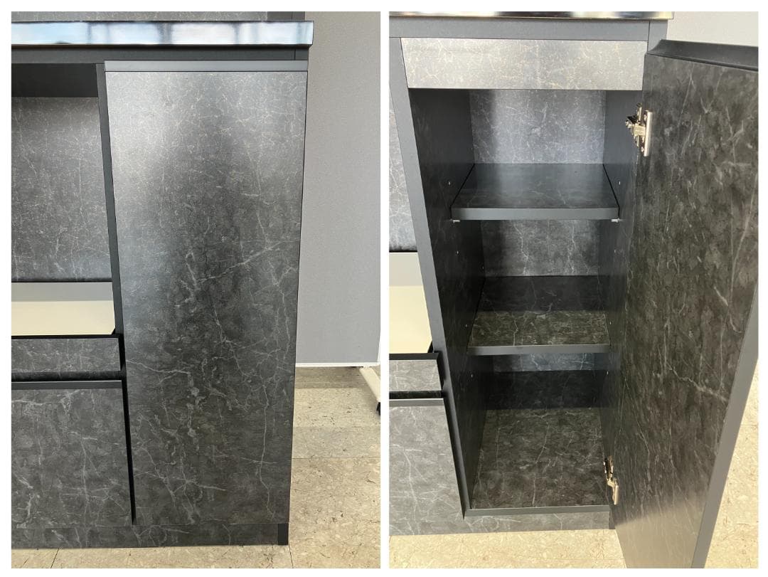 食器棚 ブラック