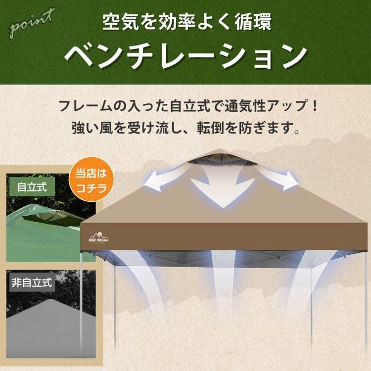 【送料無料】2mタープテント サイドシート1枚付き ワンタッチ テント本体 簡単