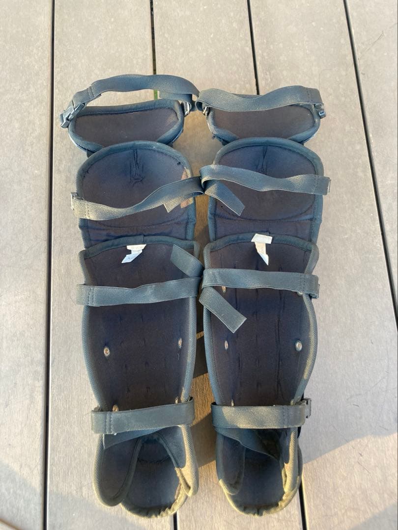 ミズノ製キャッチャー防具セット　 軟式用黒色Mサイズ