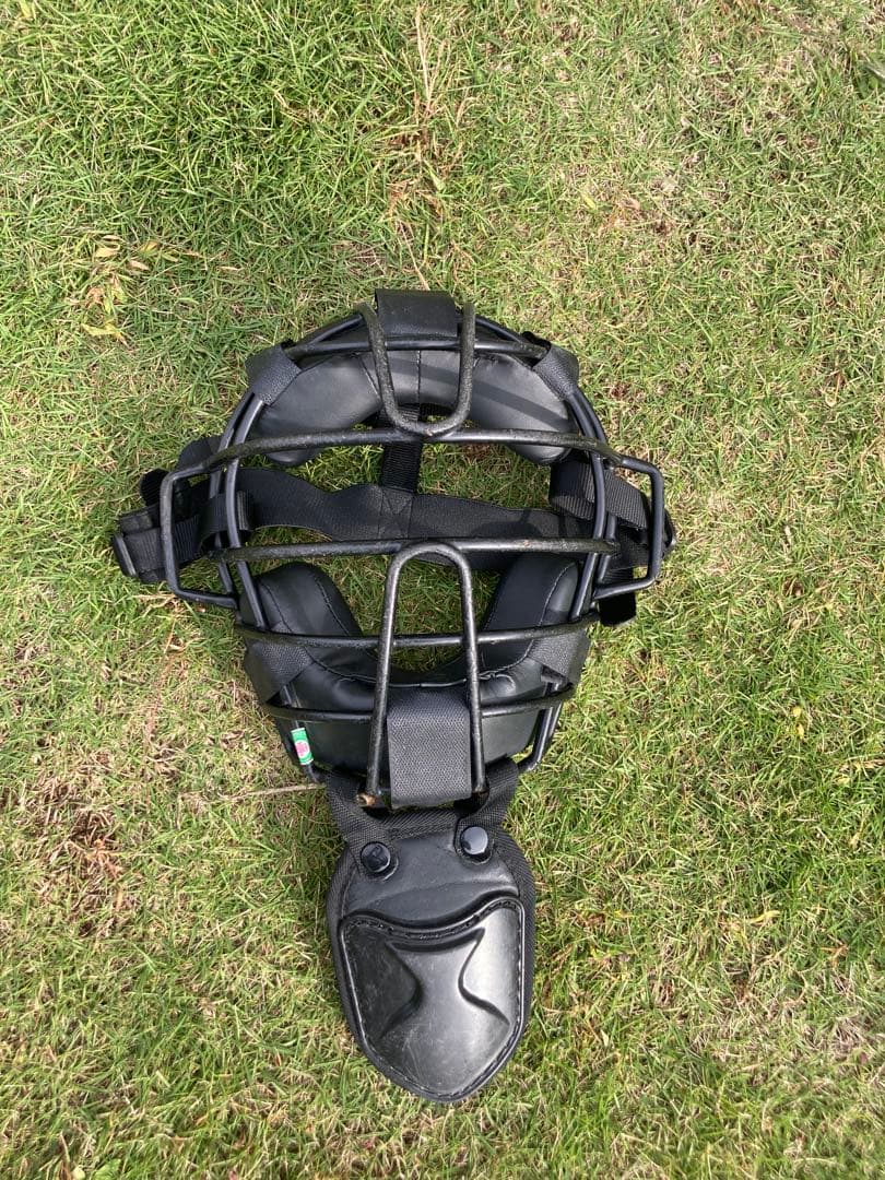 ミズノ製キャッチャー防具セット　 軟式用黒色Mサイズ