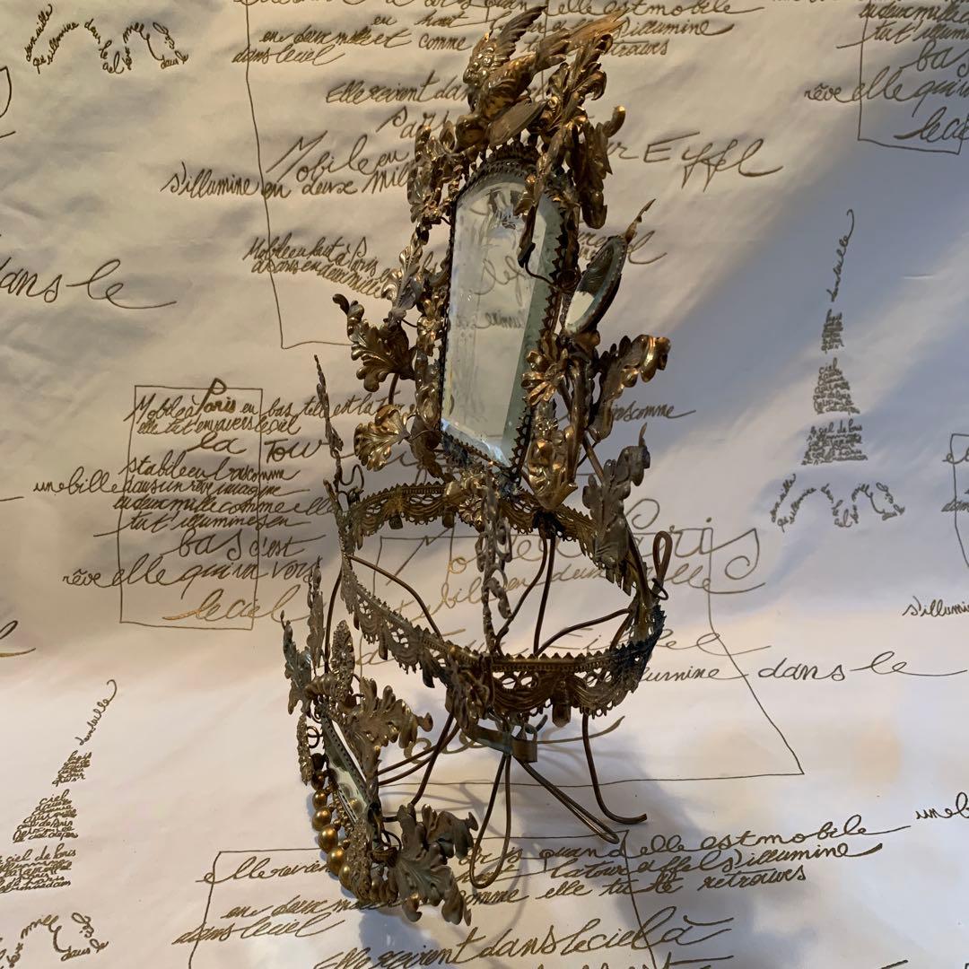 フランスアンティーク　1850年頃ナポレオントロワ期エレガントなマリアージュ飾り