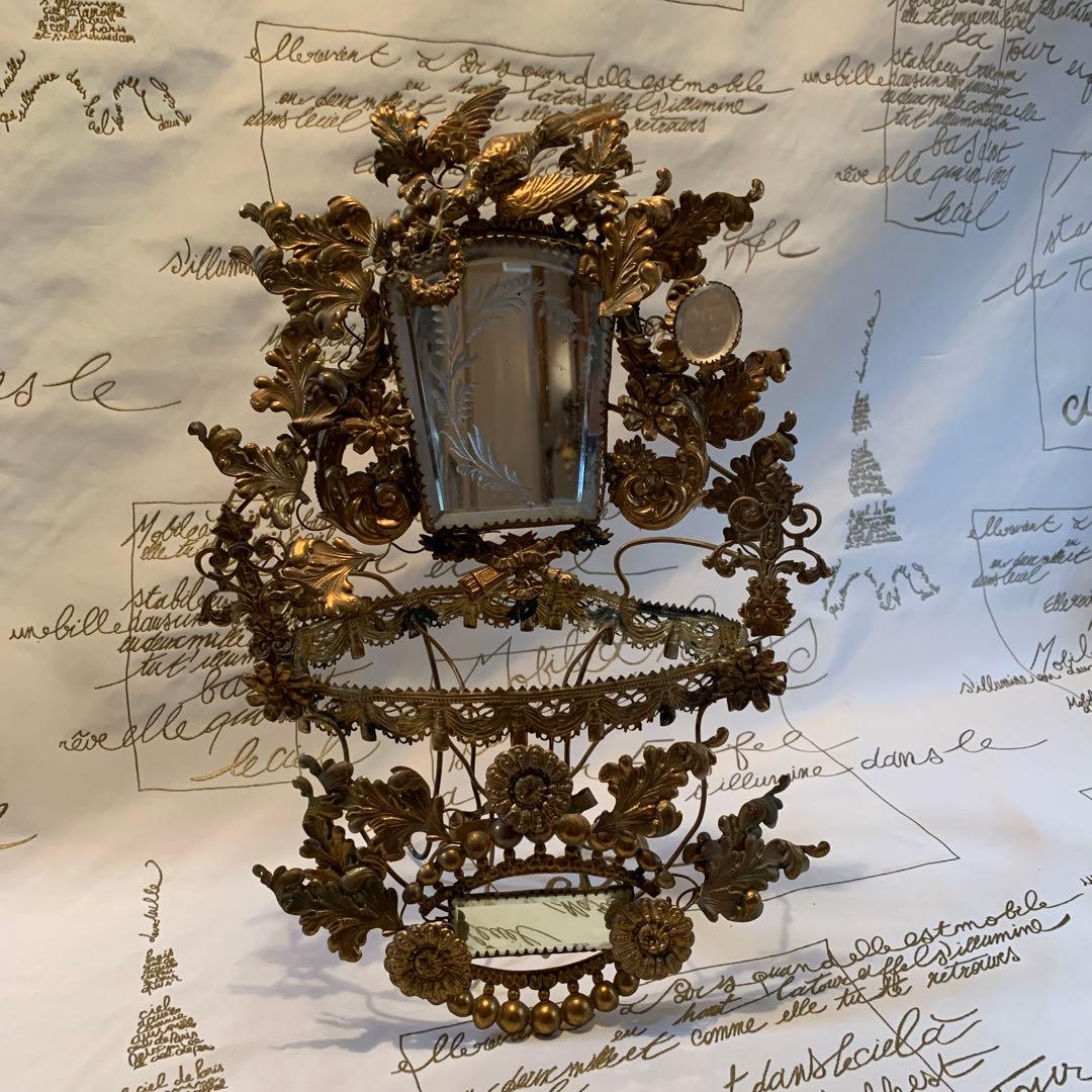 フランスアンティーク　1850年頃ナポレオントロワ期エレガントなマリアージュ飾り