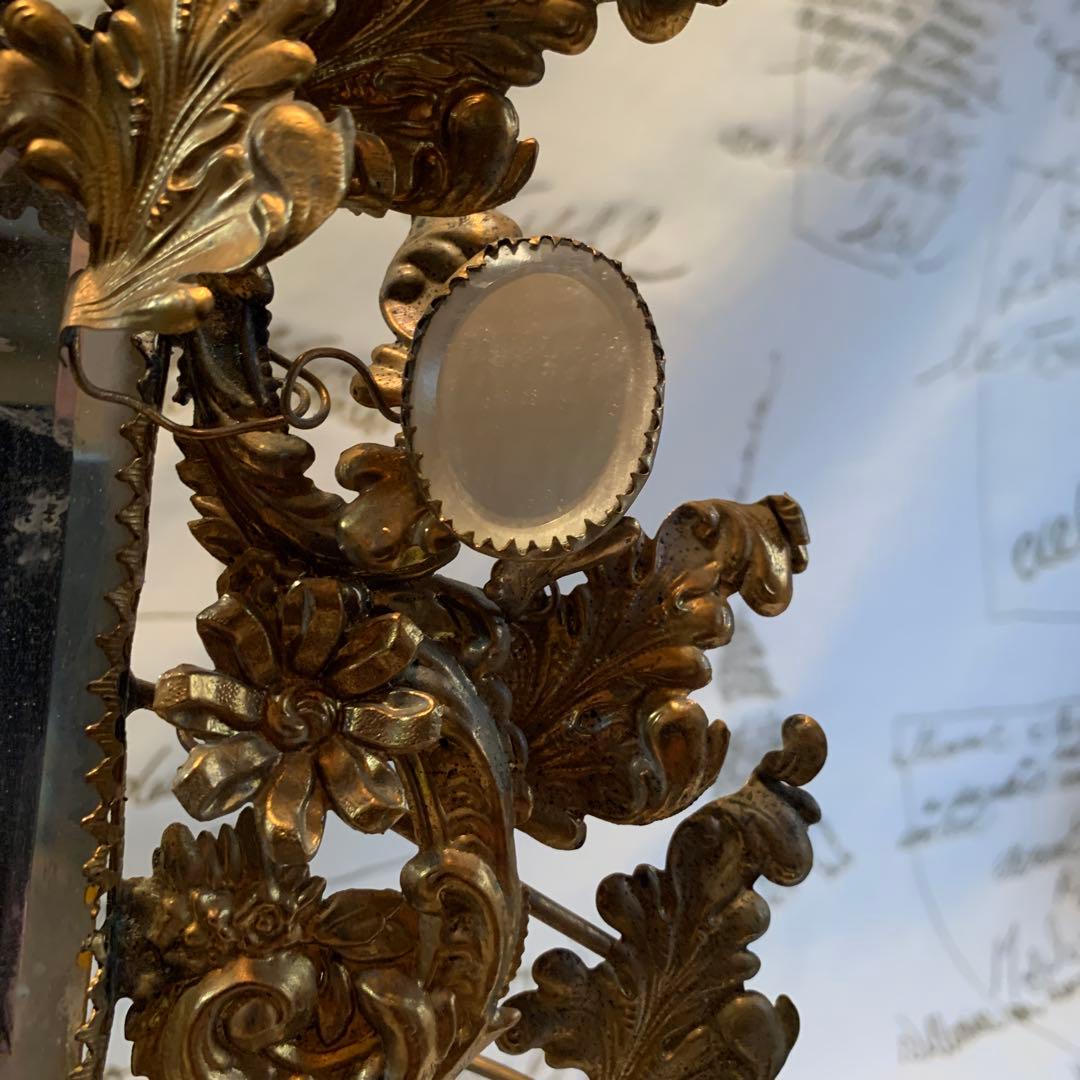 フランスアンティーク　1850年頃ナポレオントロワ期エレガントなマリアージュ飾り