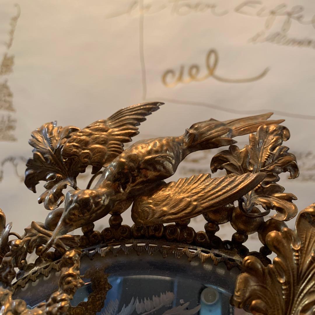 フランスアンティーク　1850年頃ナポレオントロワ期エレガントなマリアージュ飾り