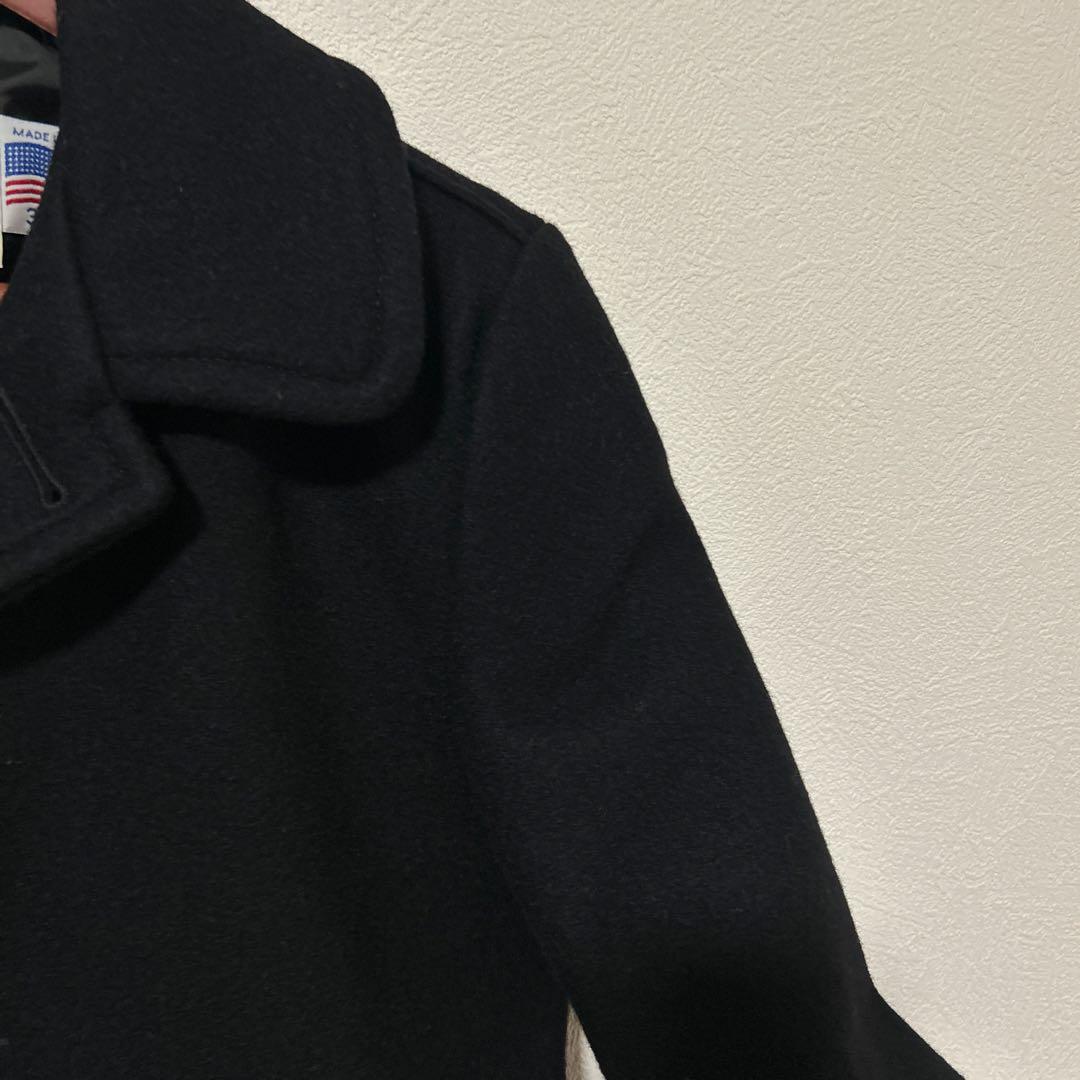 【未使用タグ付き】Schott ショット メンズ シングル ピーコート ネイビー