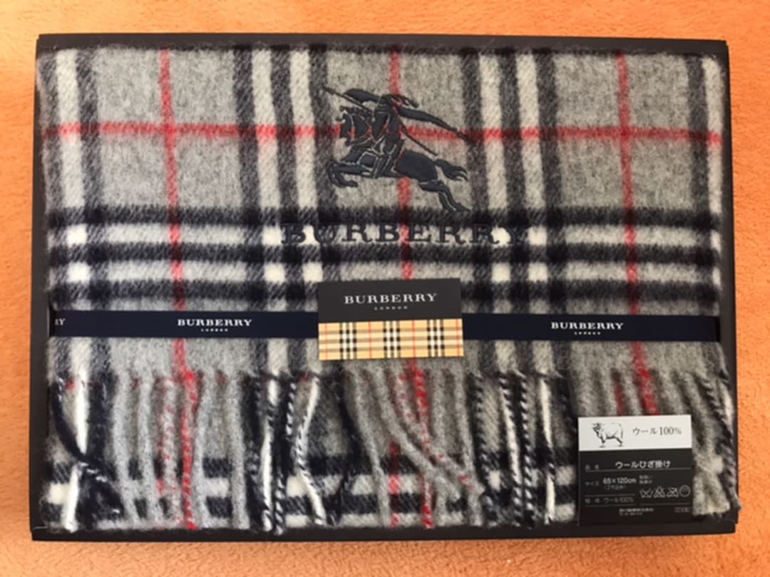 BURBERRY バーバリー 膝掛け ウール100% 販売 Burberrys ウール100