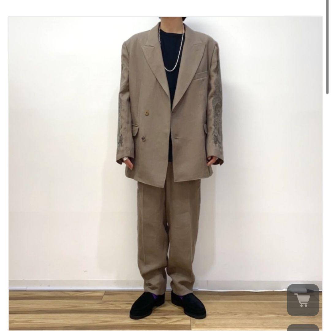 Doublet カオス刺繍 リネン セットアップ