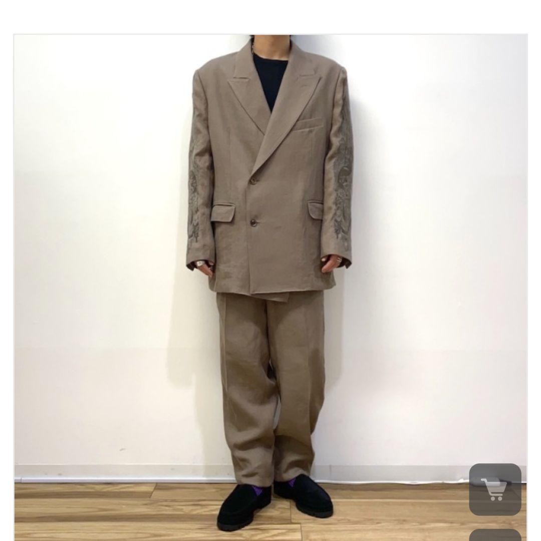 Doublet カオス刺繍 リネン セットアップ