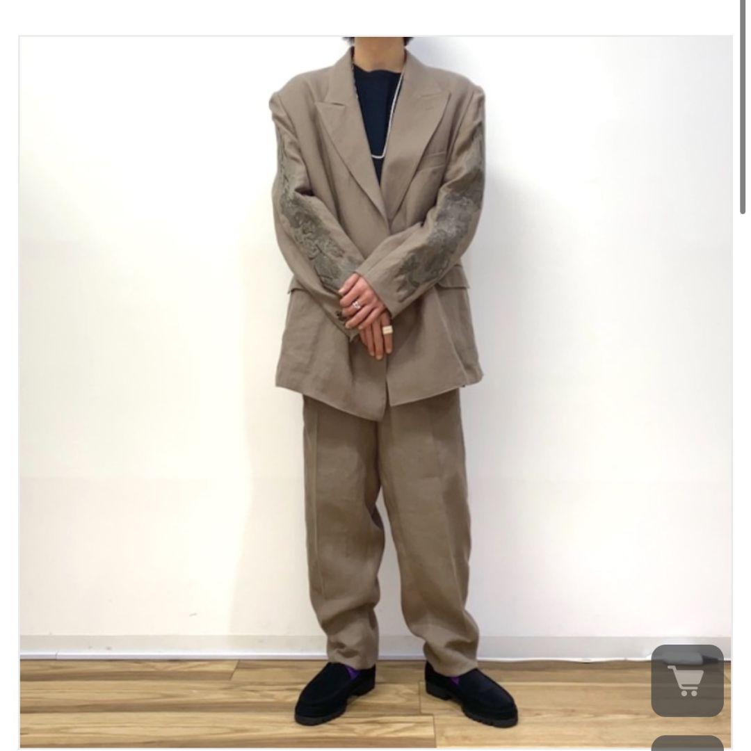 Doublet カオス刺繍 リネン セットアップ