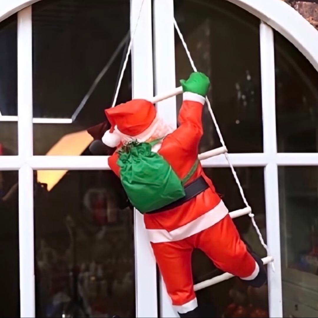 新品⭐️はしご登り サンタクロース 2人 クリスマス オーナメント 飾り 装飾