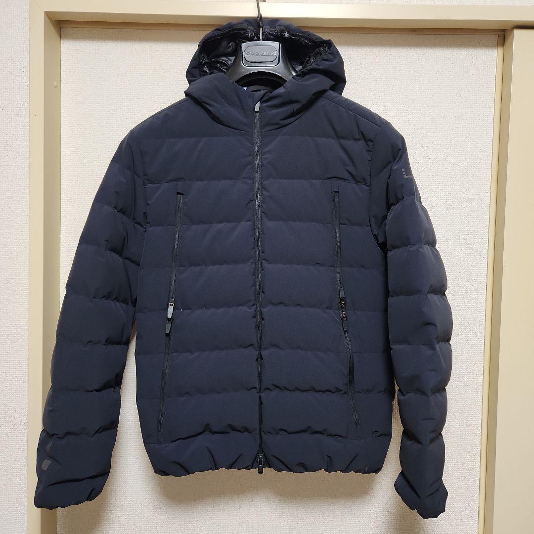 ☆UBR ウーバー フーデット ダウンジャケット マットネイビー Sサイズ