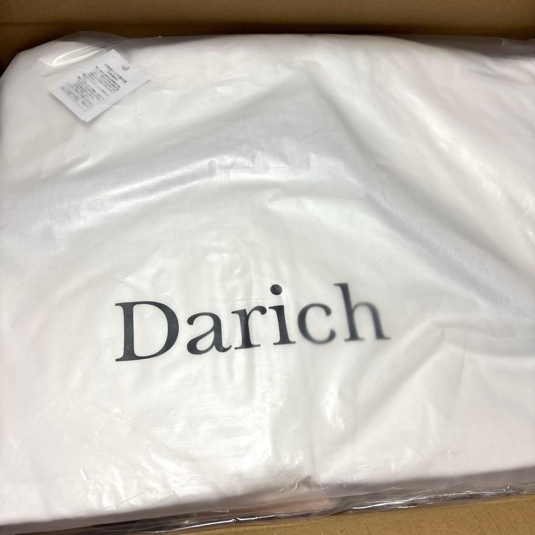 ダーリッチ　ファー付きフレアポンチョコート フリー/ピンク/ノベルティハンガー付