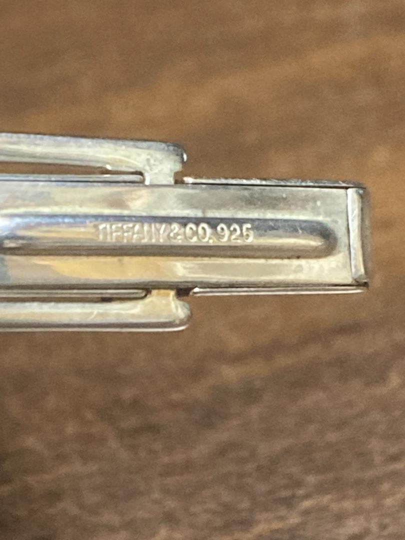 ティファニー グルーブド ライン オーバル シルバー 925