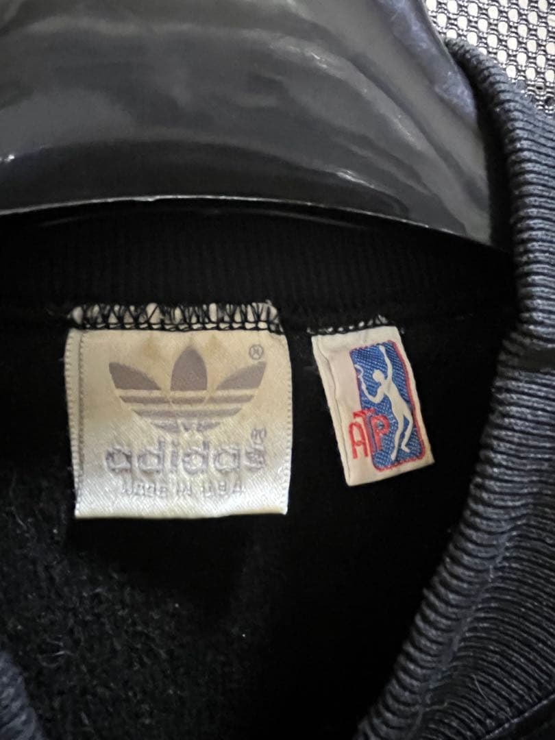 80’s ATP adidas トラックジャケット黒/赤 M 美品