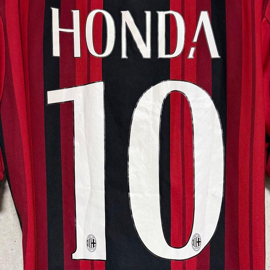 希少！】14/15 ACミラン ♯10 本田圭佑【Lサイズ】ホーム - メルカリ