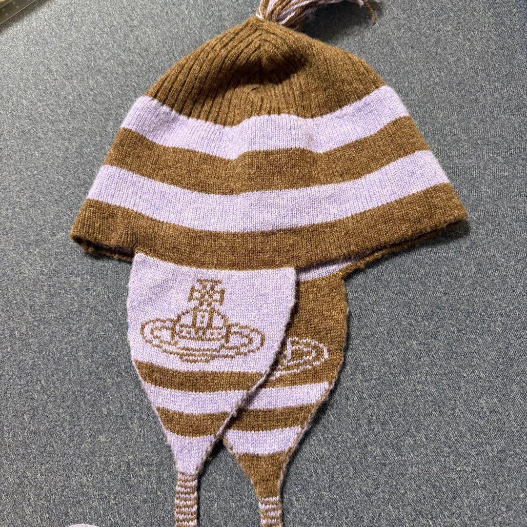 希少 レアカラー Vivienne Westwood ニット帽 オーブ