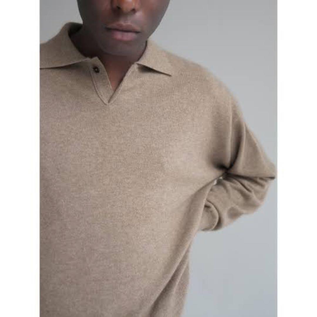 AURALEE BABY CASHMERE KNIT POLO 限定 カシミヤ - メルカリ
