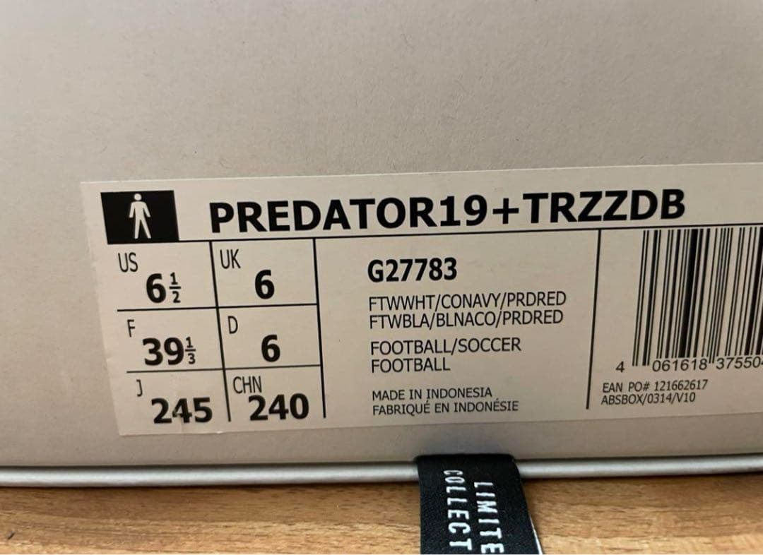 新品 24.5cm アディダス プレデター 19+ TR ZZDB