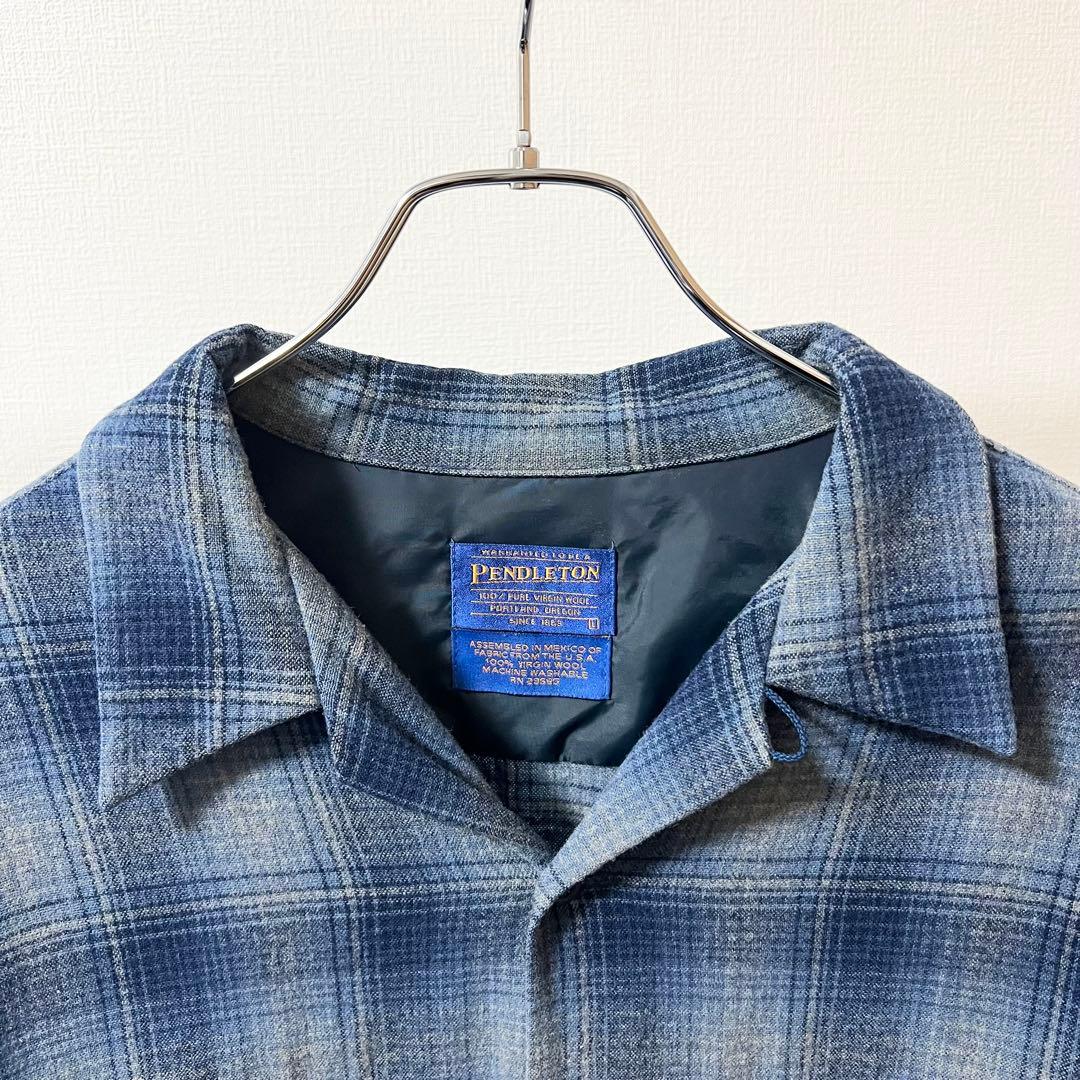 90's PENDLETON オンブレチェック ボードシャツ ウールシャツ - メルカリ