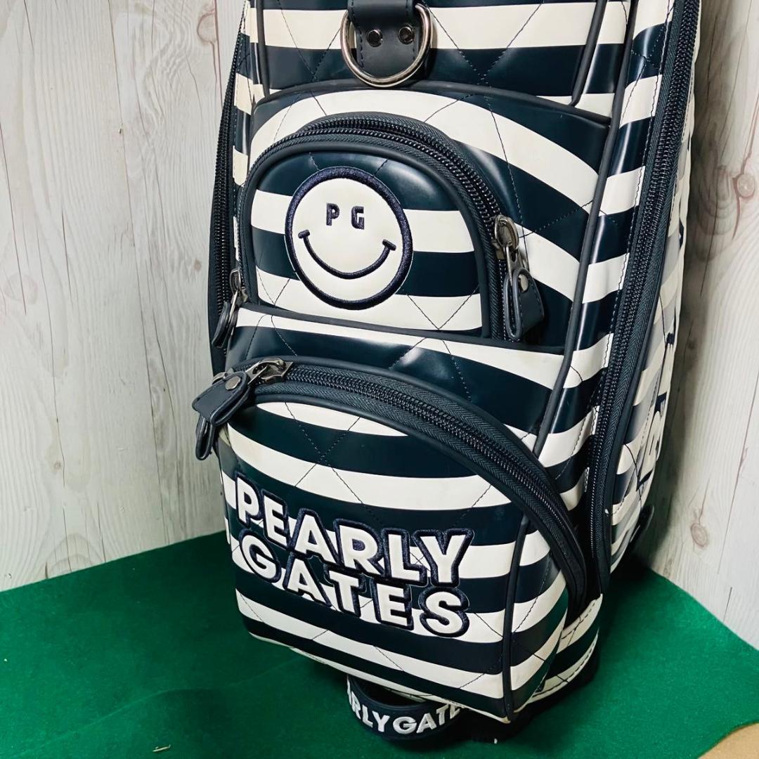 【希少】PEARLY GATES キャディバッグ ロゴボーダー パーリーゲイツ