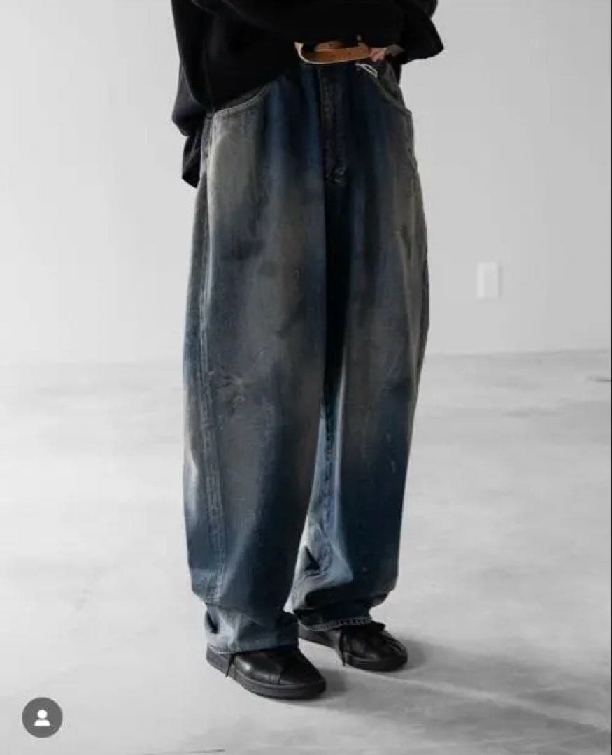 25SS ANCELLM TAPERED 5P DENIM PANTS EX - メルカリ