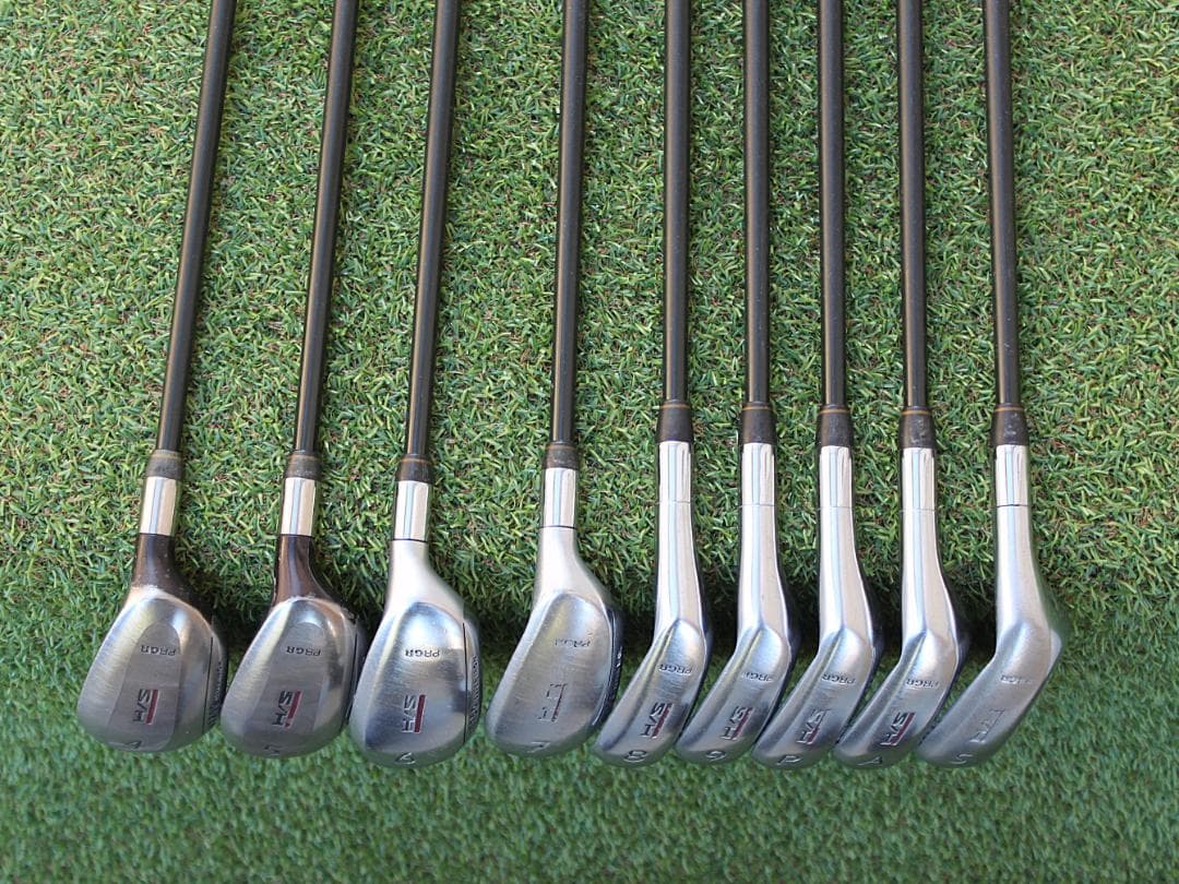 【レディース】 PRGR ドリームアイアン 4-SW 9本 純正カーボン M30