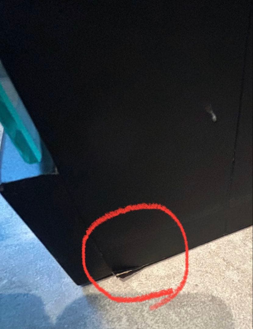 ニトリ　フィギュアケース(ガラスケース)ブラック (セアS 60 BK)