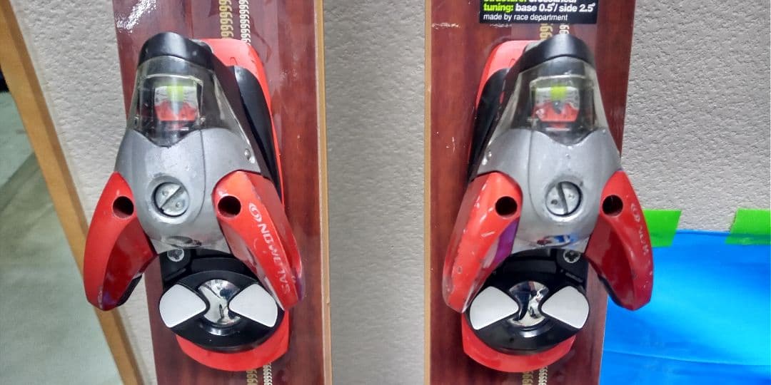 エラン　パウダーモデル スキー 木目調 　サロモンバインディング　185cm