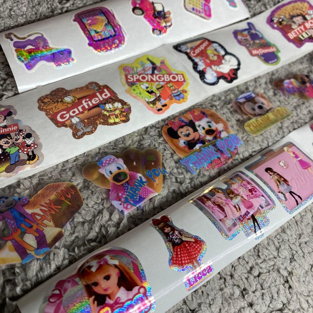 セット処分価格☆カット済みロールシール切り売り 4シート27枚セット