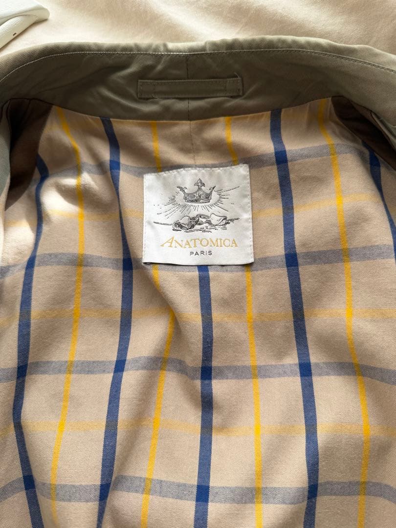 ANATOMICA 玉虫色 ステンカラーコート　サイズ46