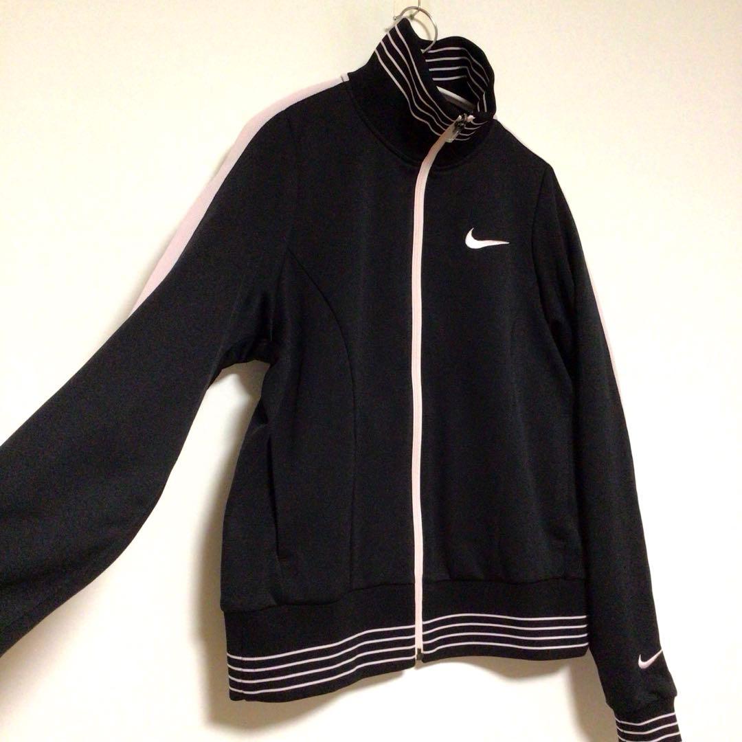 NIKE セットアップジャージ 上下セット 黒紫 S レディース 美品